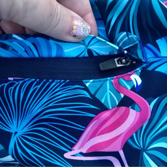 Men's Flamingo Swim Trunks 4-Way Stretch UPF 50 Resort Swim Trunks Sz. XXL - Picture 8 of 8